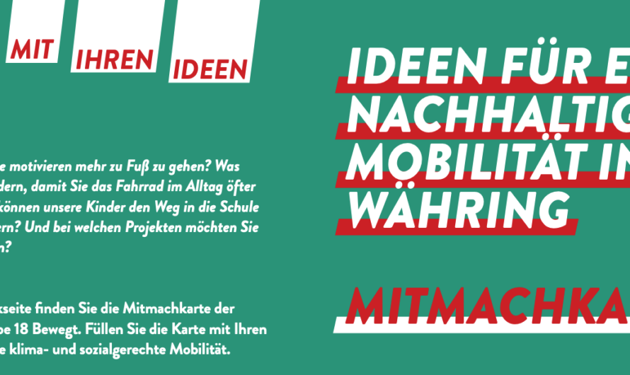 Auf der Suche nach neuen Ideen für Währing