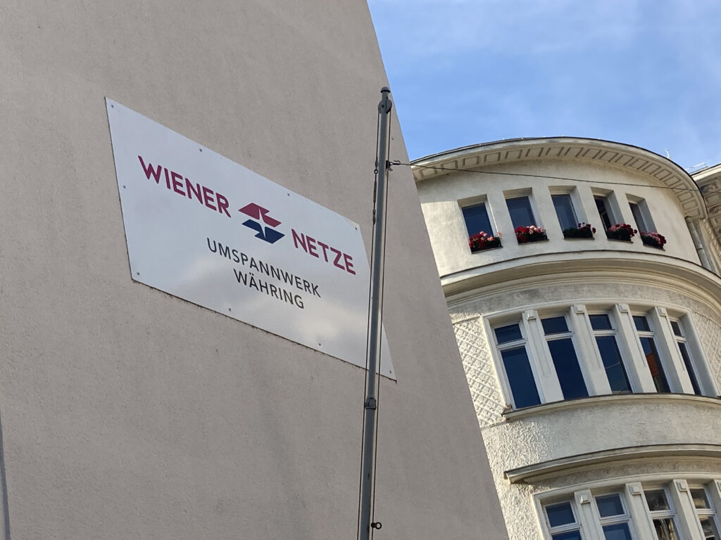 Schild Umspannwerk Klostergasse