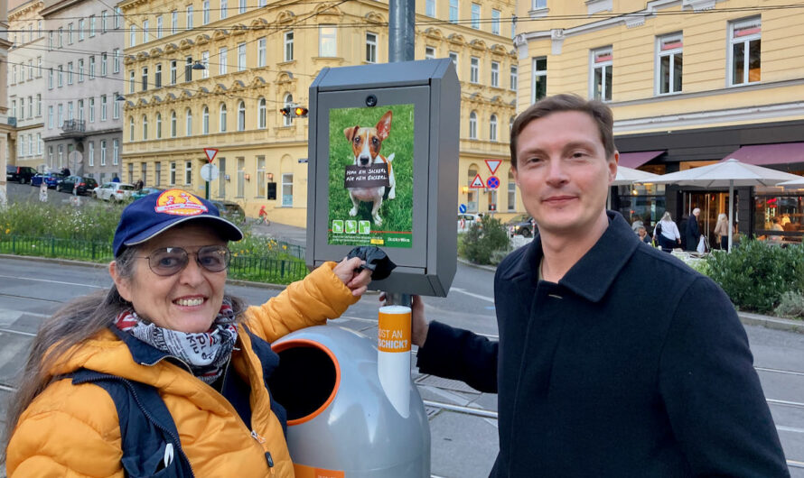 Fünf neue Gackerl-Sackerl-Spender bei der Währinger Straße