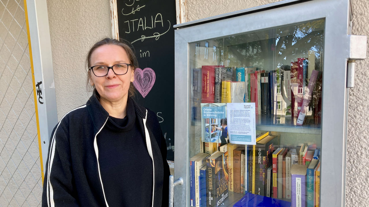 Bücherschrank Voglmarkt: Ute Griebaum