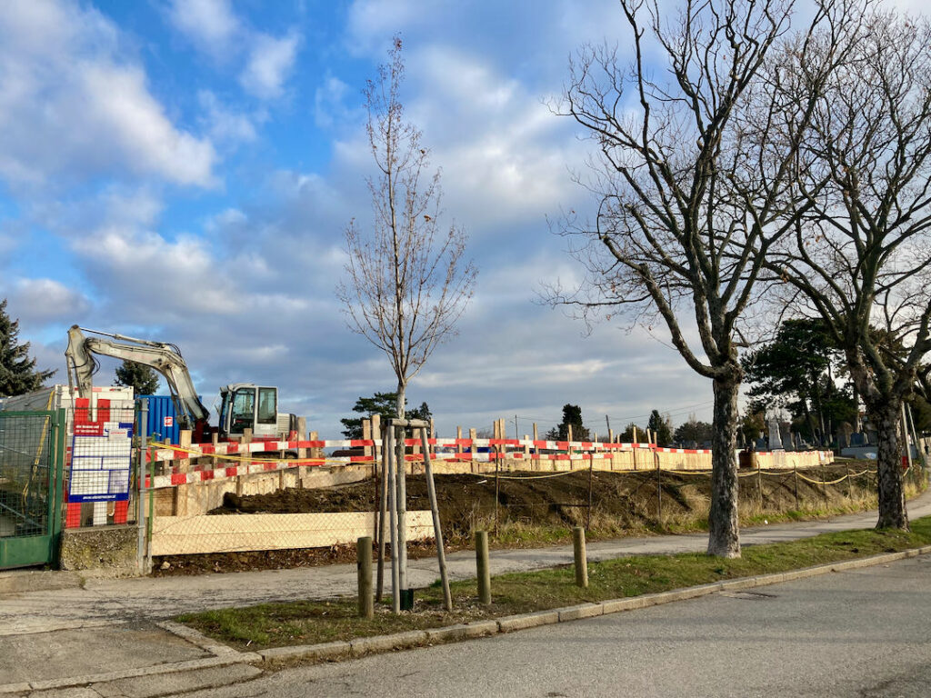 Baustelle Wasserleitungen Schafberg