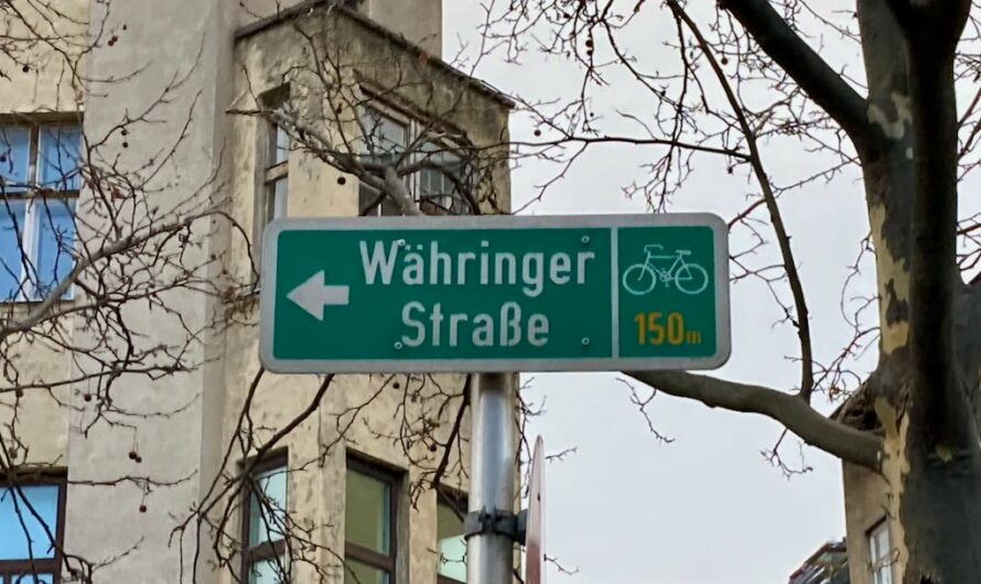 Neuer Radweg am Währinger Gürtel