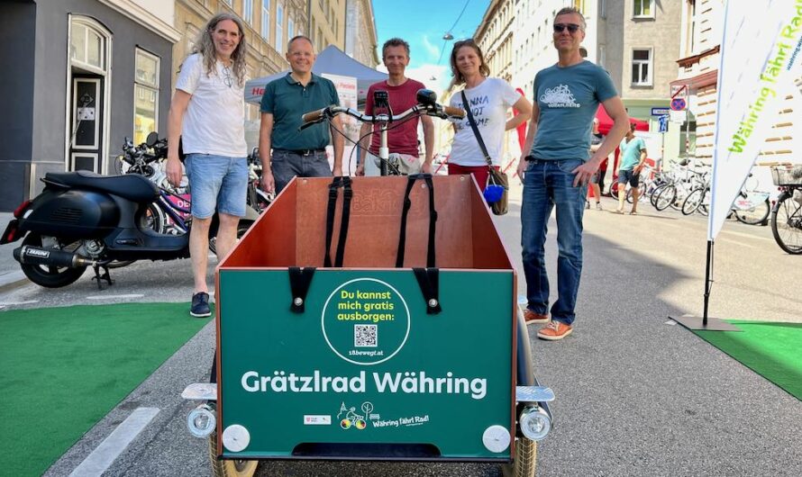 Das Grätzlrad ist einsatzbereit