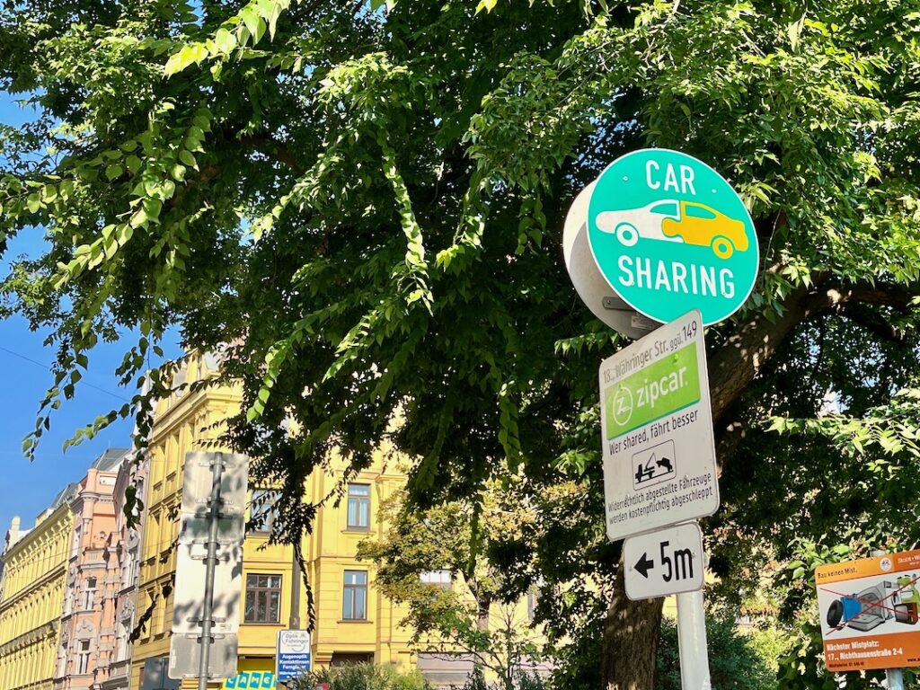 WienMobil Auto Schild Car-Sharing