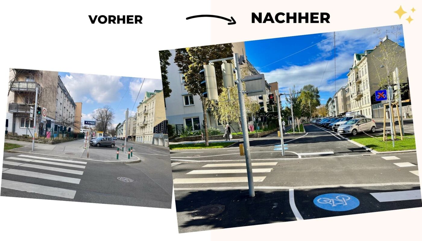 Radverbindung nach Pötzleinsdorf