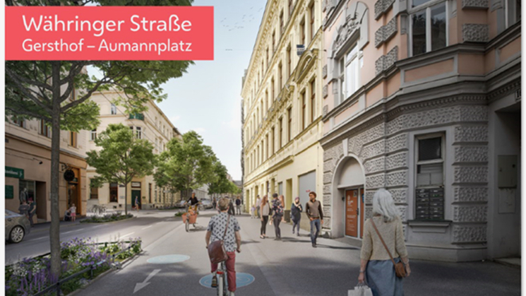 Radweg-Lückenschluss in Währinger Straße kommt