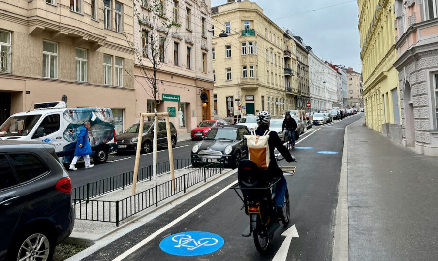 Radweg in Währinger Straße ist fertig