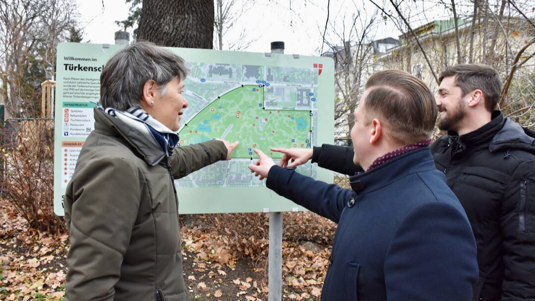 Türkenschanzpark Info-Tafeln