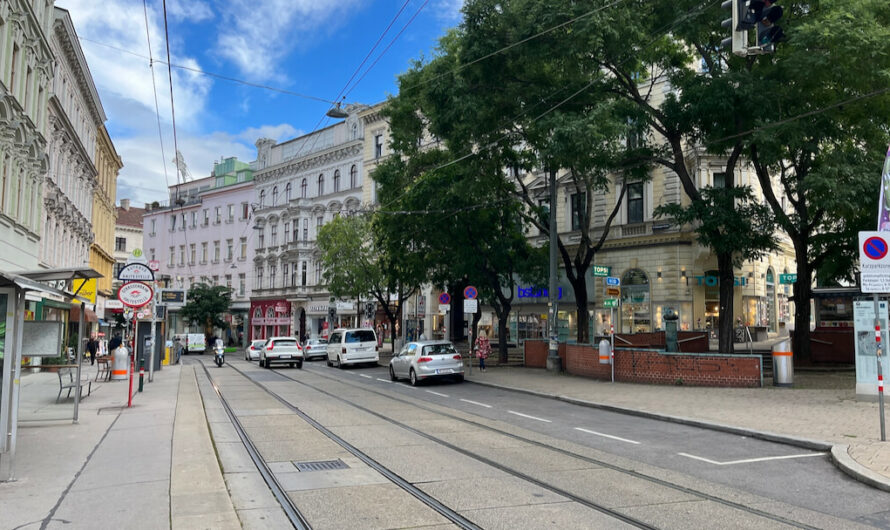 Gleisbaustelle in der Währinger Straße