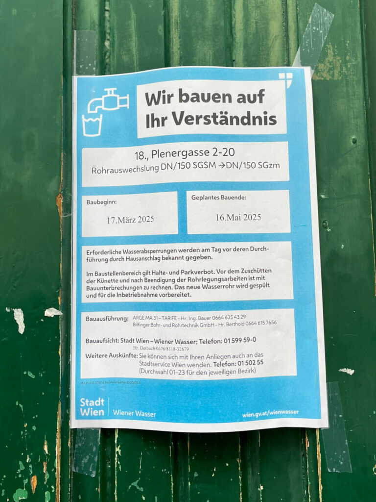 Baustelle Plenergasse